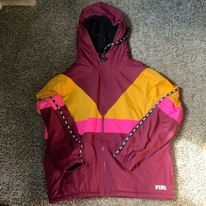 VS Pink Sherpa lined jacket